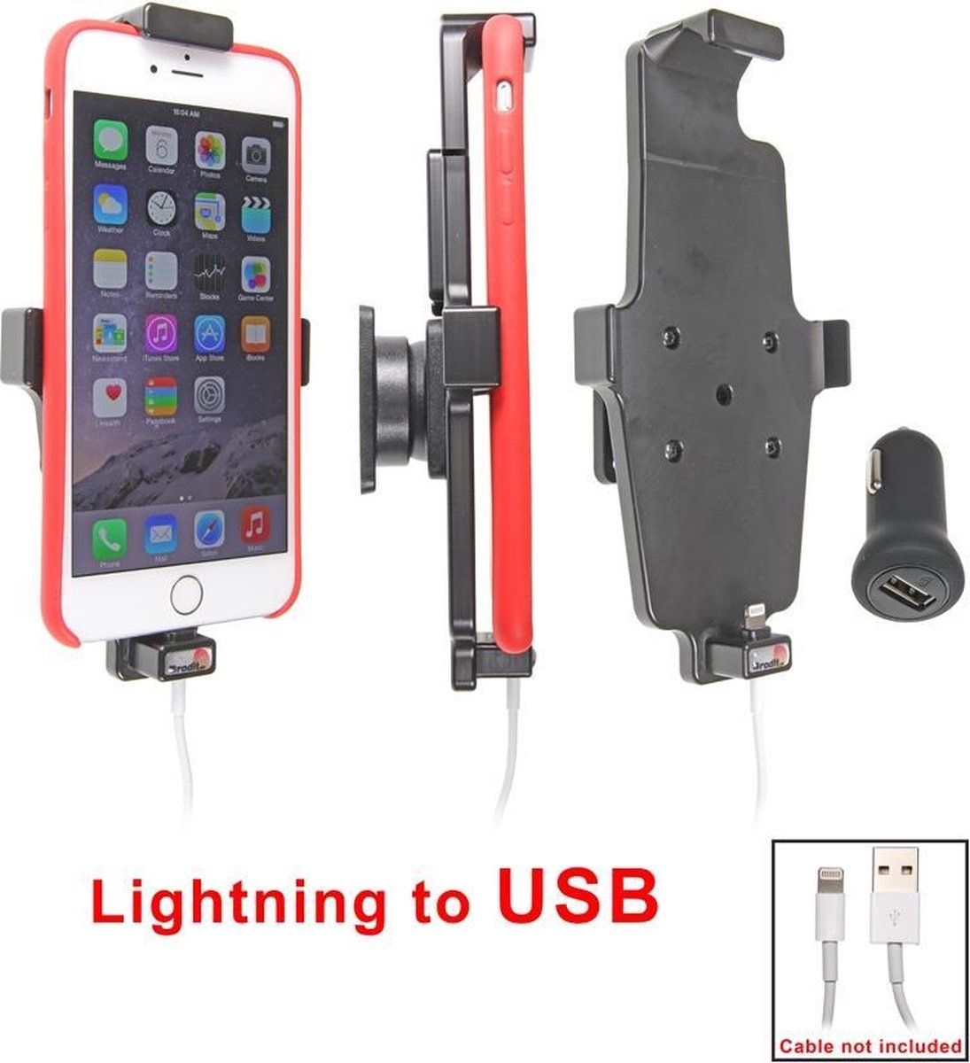Brodit 514671 houder Mobiele telefoon/Smartphone Zwart Actieve houder
