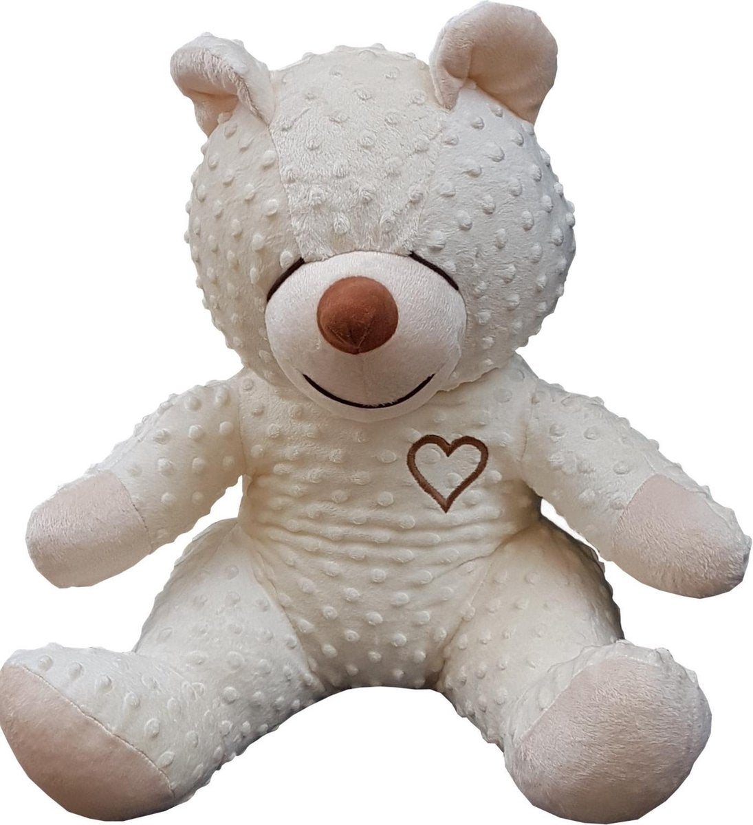 teddebeer / knuffelbeer 45cm - slaapknuffel babykamer - Creme