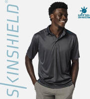 Skinshield by Vapor Apparel - UPF 50+ Solar Performance Polo - maat XS - Antraciet Grijs