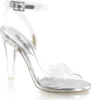 Fabulicious Hoge hakken -36 Shoes- CLEARLY-406 US 6 Transparant/Zilverkleurig