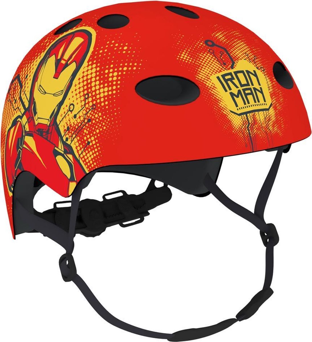 Disney Fietshelm Iron Man Jongens Rood Maat 54/58 Cm