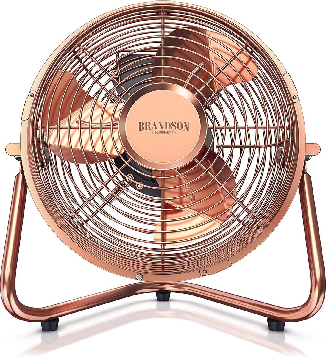 Ventilator Retro stijl | ventilator in koperen design | staande ventilator 32 watt |  hoge luchtstroom