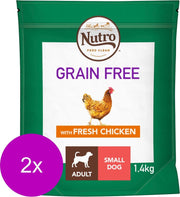 Nutro Adult Grain Free Small - Hondenvoer - 2 x Kip 1.4 kg