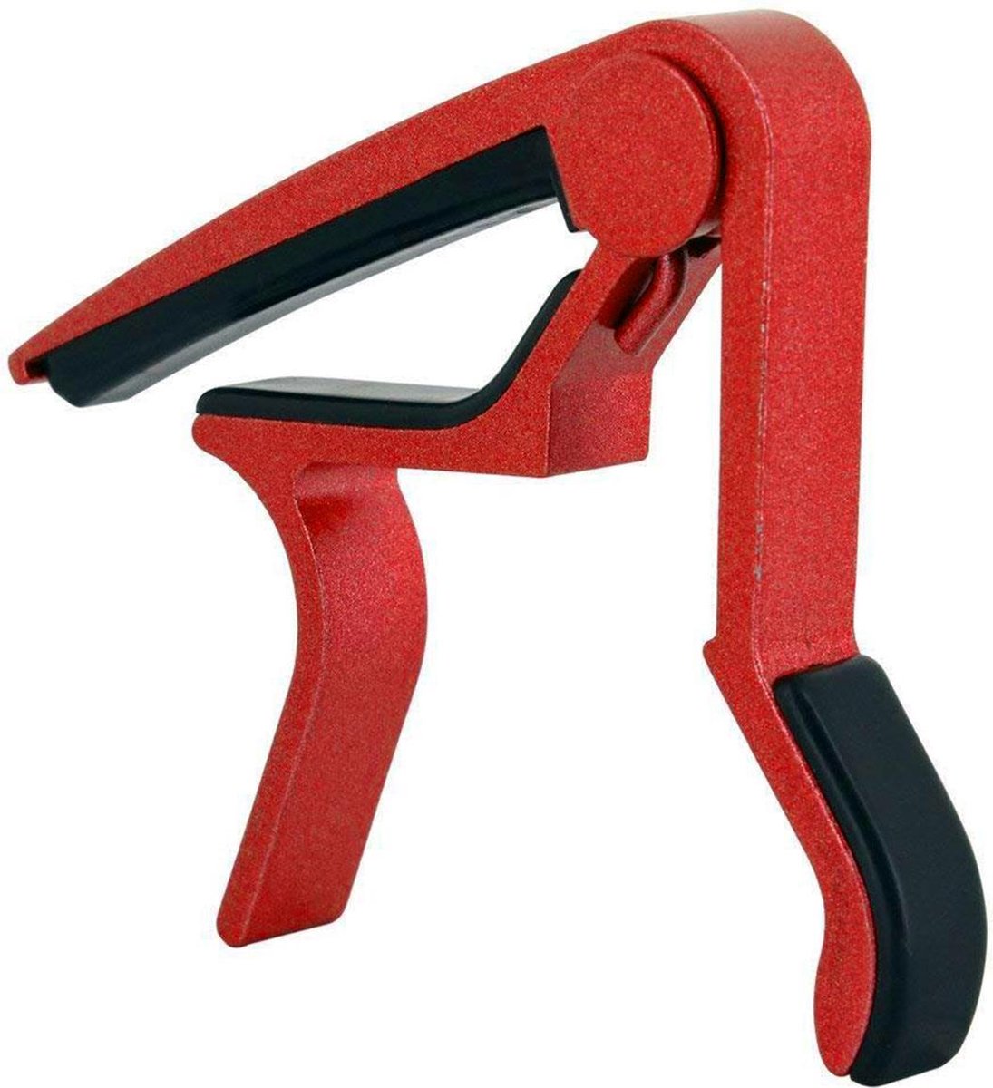 Gitaar Capo Deluxe - voor gitaren met stalen snaren – rood