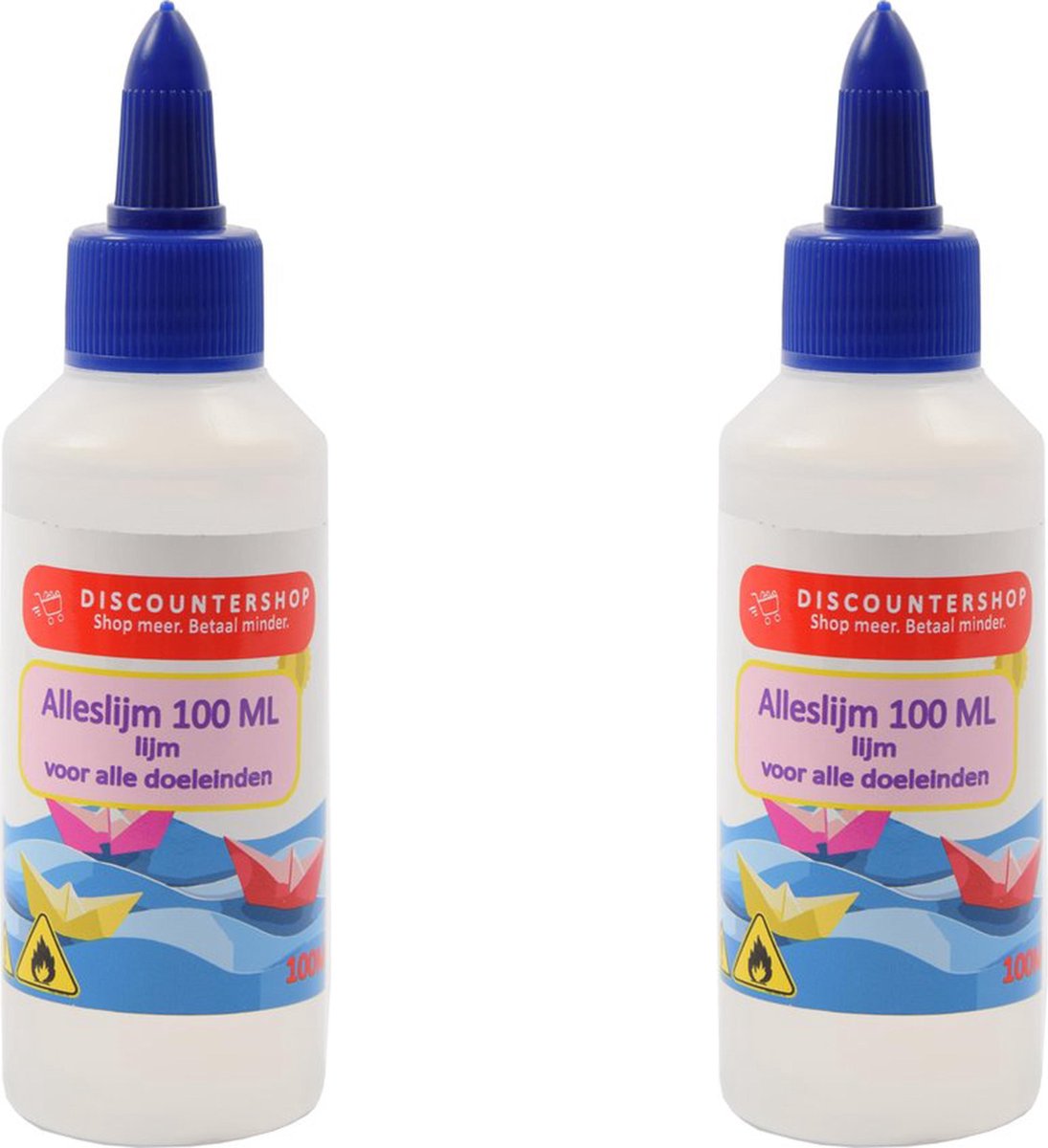 2 X Alleslijm 100ML - Lijm - Lijm voor papier - Lijm voor karton - Lijm voor textiel - Lijm voor piepschuim.