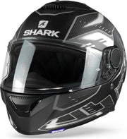 Shark Spartan 1.2 Antheon Mat Zwart Wit Zwart Kwk Integraalhelm - Motorhelm - Maat XL
