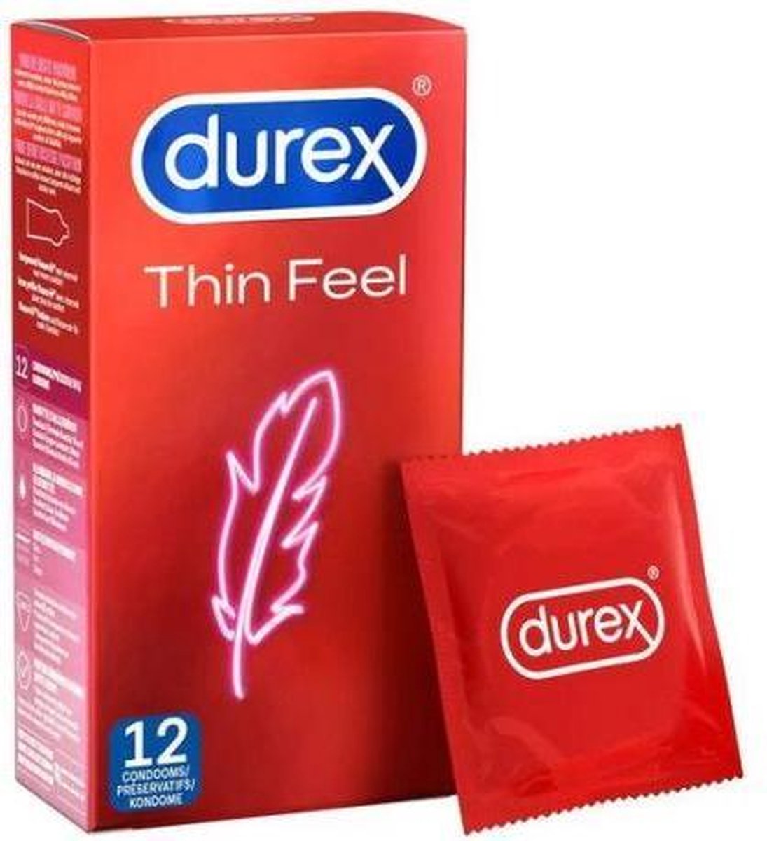 Bundle - Durex - Durex Thin Feel Condooms - 12 st. met glijmiddel