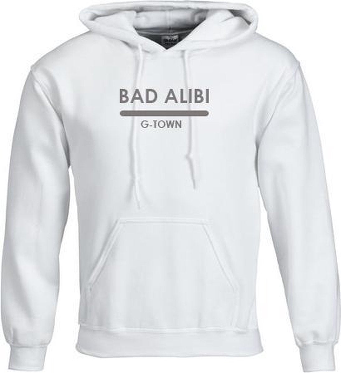 G-TOWN Bad Alibi Unisex Hoodie Maat XL