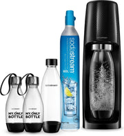 SodaStream Spirit Megapack - My Only Bottles - Family pack - incl. 3+1 flessen - Black