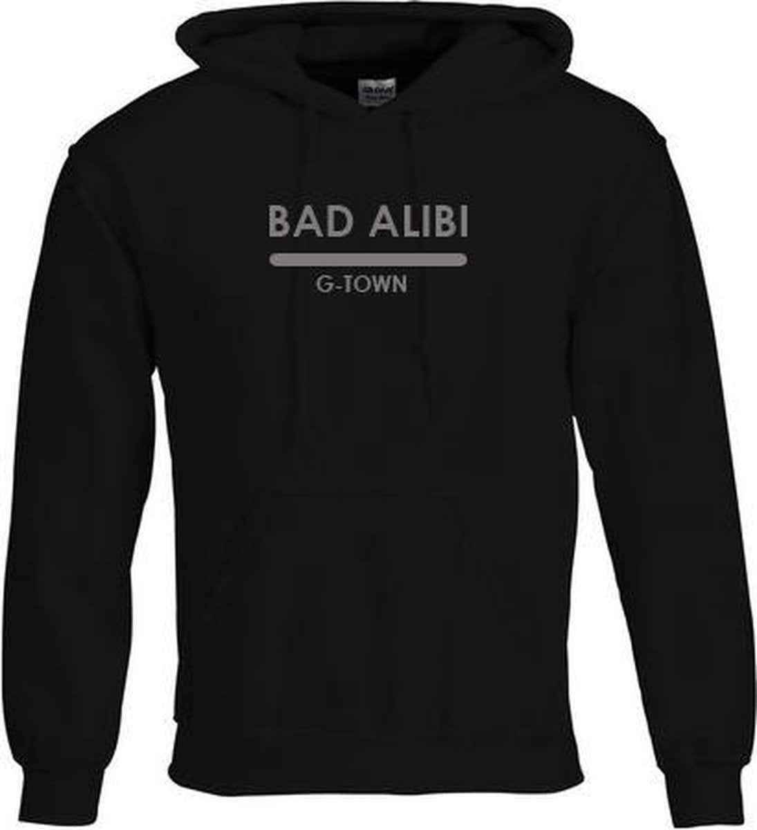 G-TOWN Bad Alibi Unisex Hoodie Maat L