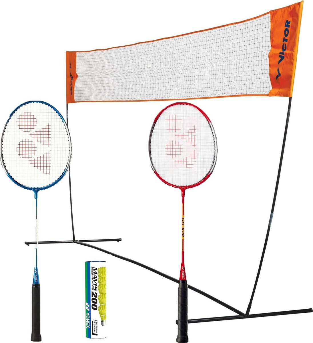 Complete recreatieve outdoor badmintonset: Yonex GR-020