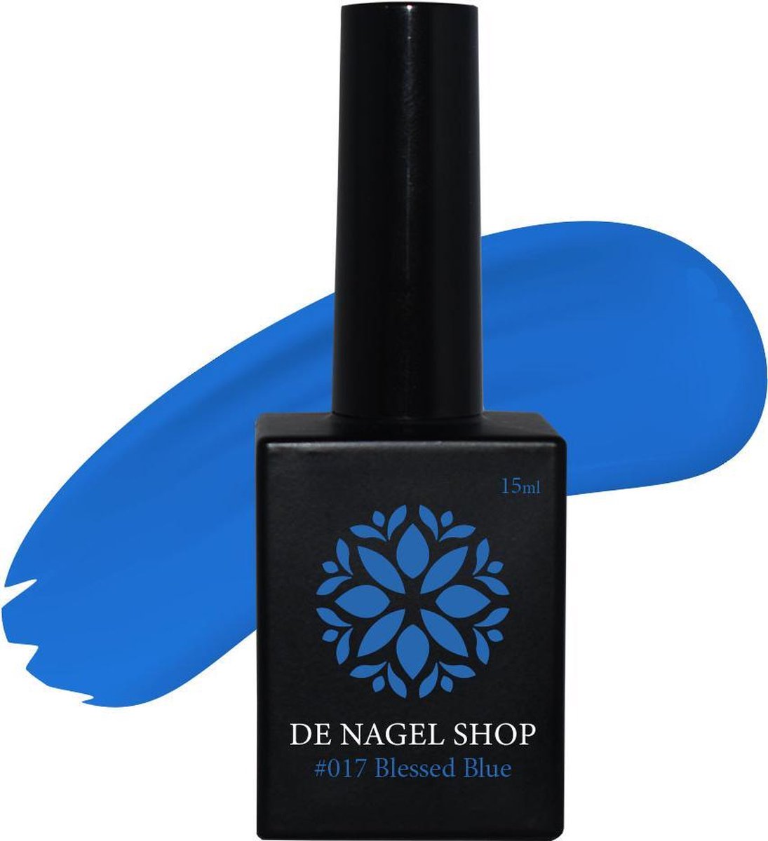 Blauwe gel nagellak - 15ml - Gelnagels Nagellak - Blessed Blue 017  Gel nagellak - De Nagel Shop