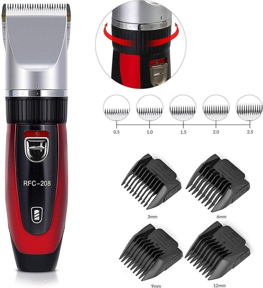 Surker | haar en baardtrimmer mannen |  tondeuses - RFC208