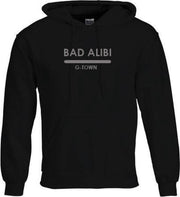 G-TOWN Bad Alibi Zwart Hoodie Unisex Maat XL
