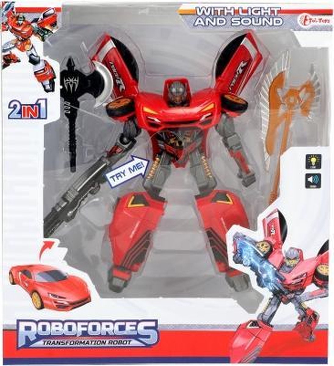 ROBOFORCES Veranderrobot +L-G - superauto 4-ass