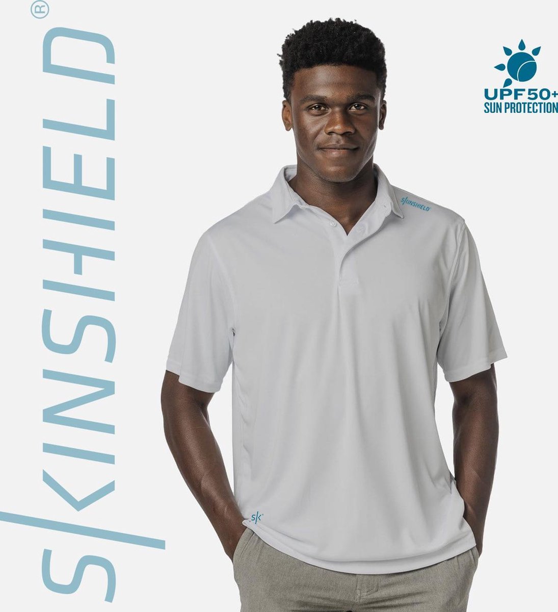 Skinshield by Vapor Apparel - UPF 50+ Solar Performance Polo - maat XL - Wit