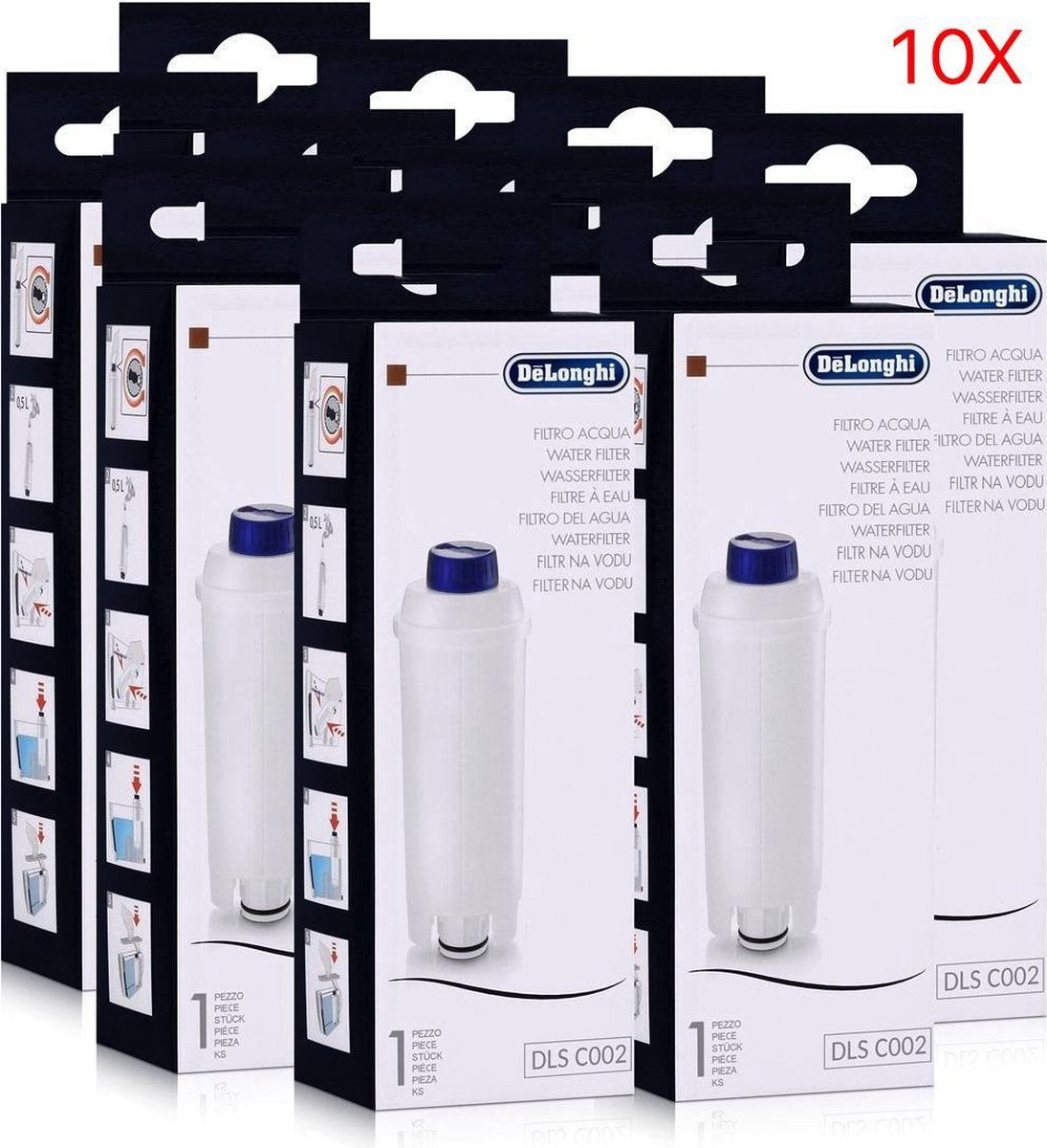 De'Longhi Waterfilter voor ECAM Serie   10 stuks
