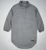 Moscow Lange Blouse - Off White/ Faded Indigo - Maat 128