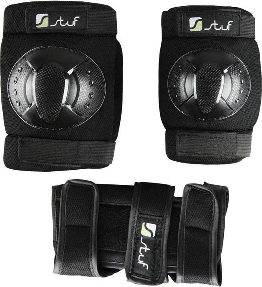 Stuf BASIC JR black-green beschermset zwart