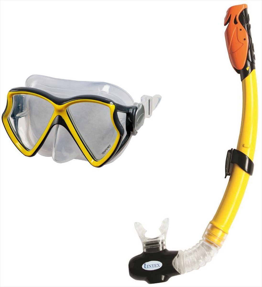 Intex Siliconen Aviator Pro Snorkelset 8+