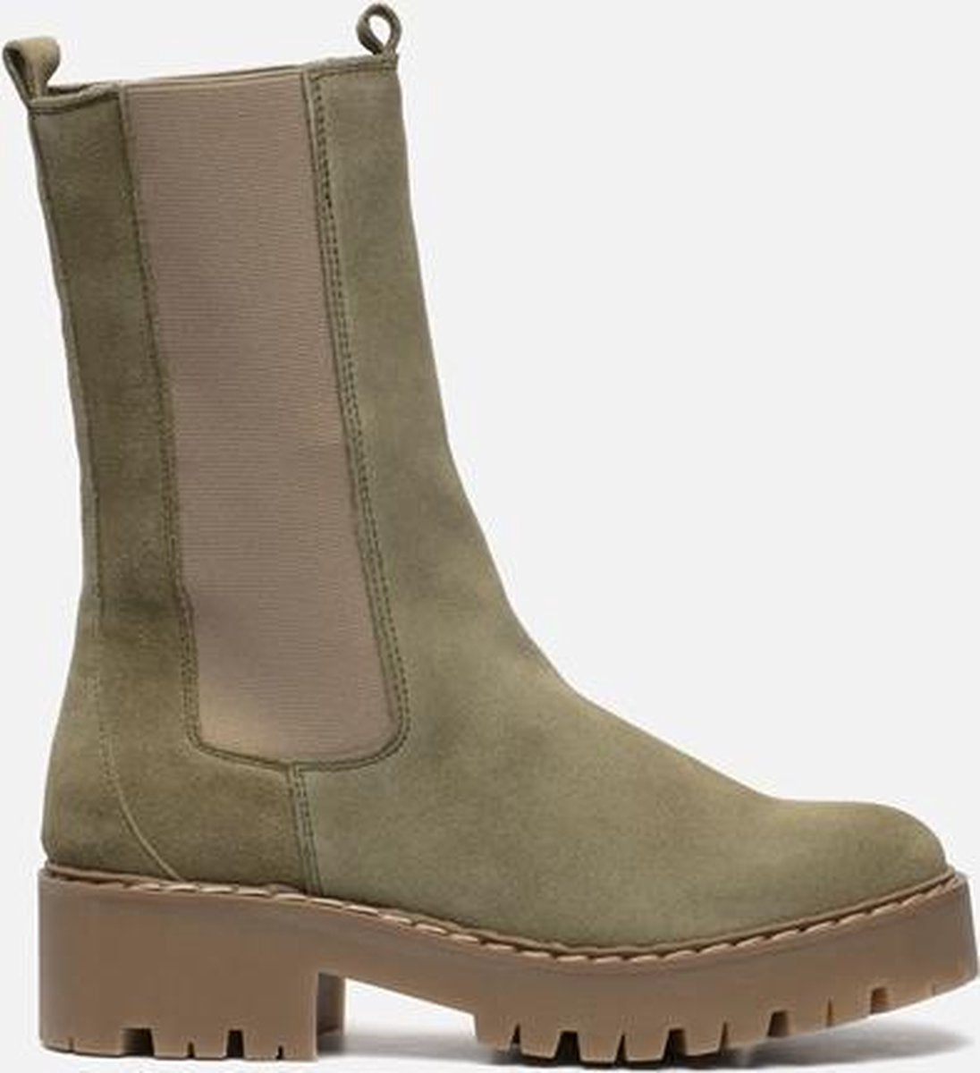 Cellini Hoge chelsea boots groen - Maat 41