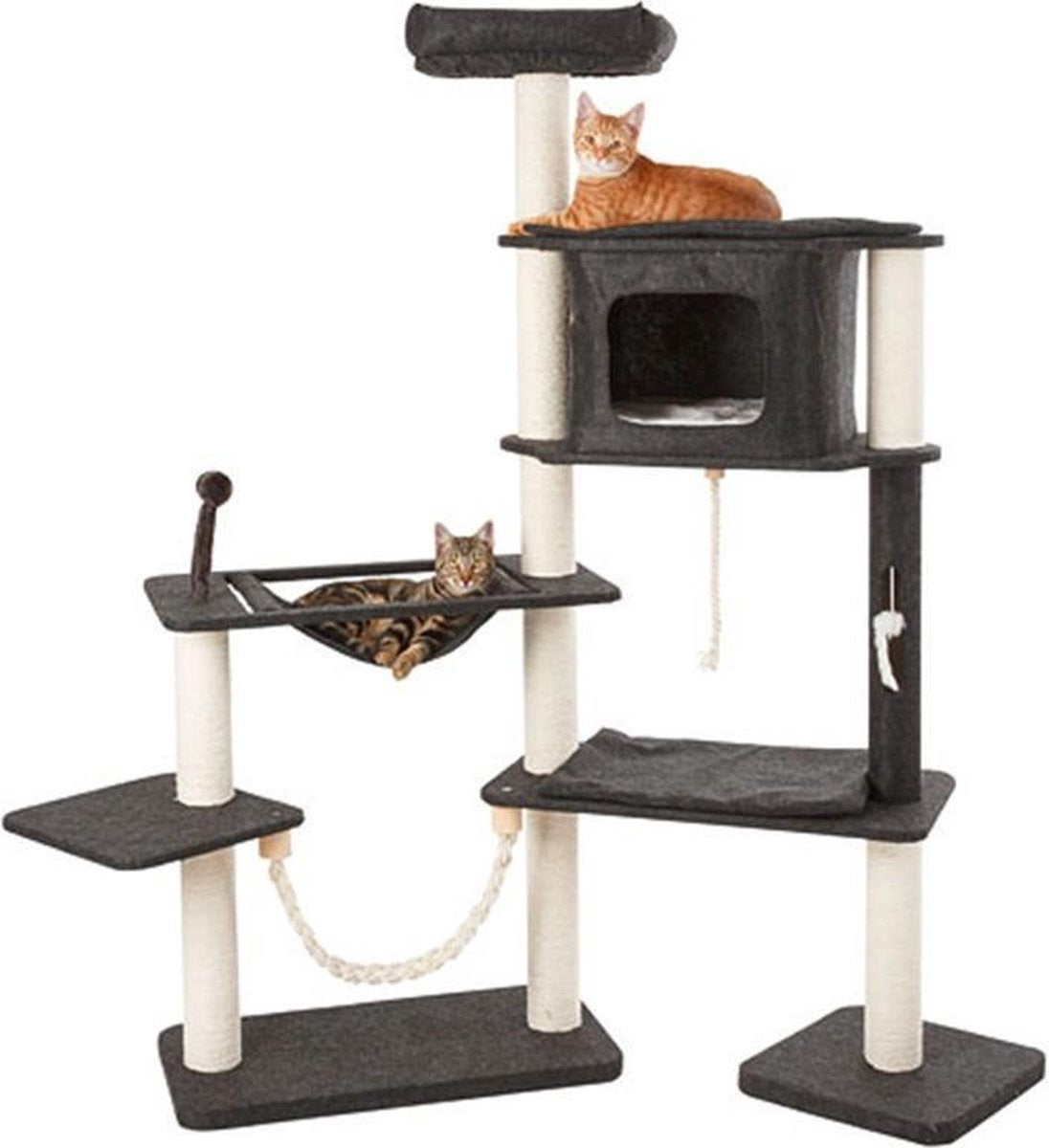 Kerbl Frieda Kattenhuis I 158 X 36 X 163 Cm Grijs