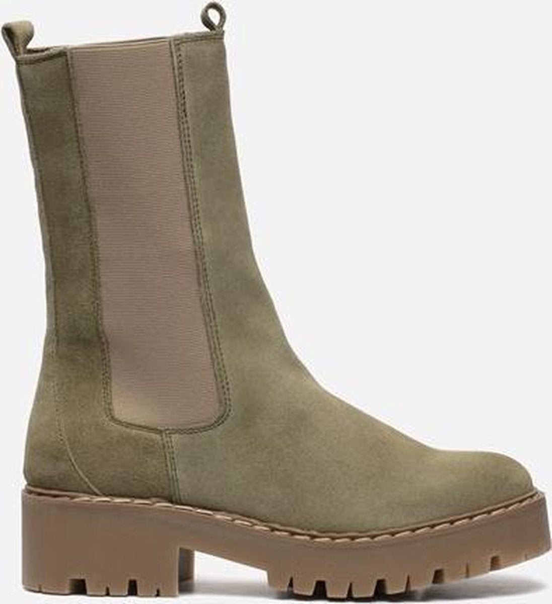 Cellini Hoge chelsea boots groen - Maat 39