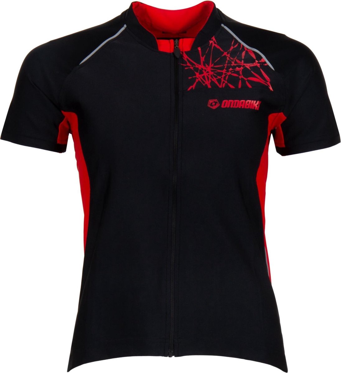 Onda Tejo SS  Fietsshirt - Maat XS  - Vrouwen - zwart/rood