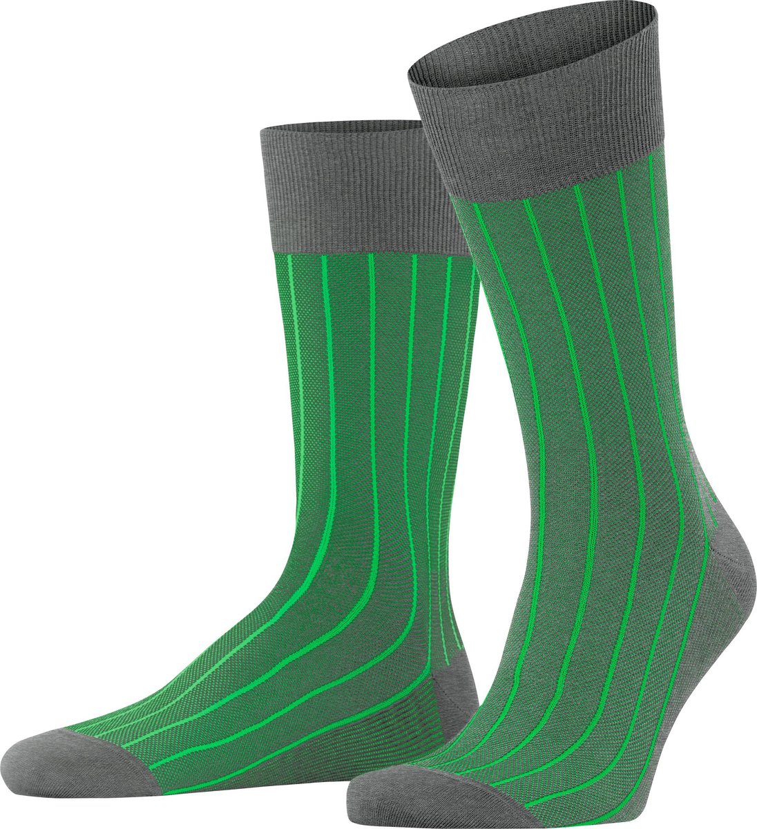 FALKE Oxford Neon Heren Sokken - Steel Melange - Maat 45-46