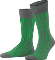 FALKE Oxford Neon Heren Sokken - Steel Melange - Maat 45-46