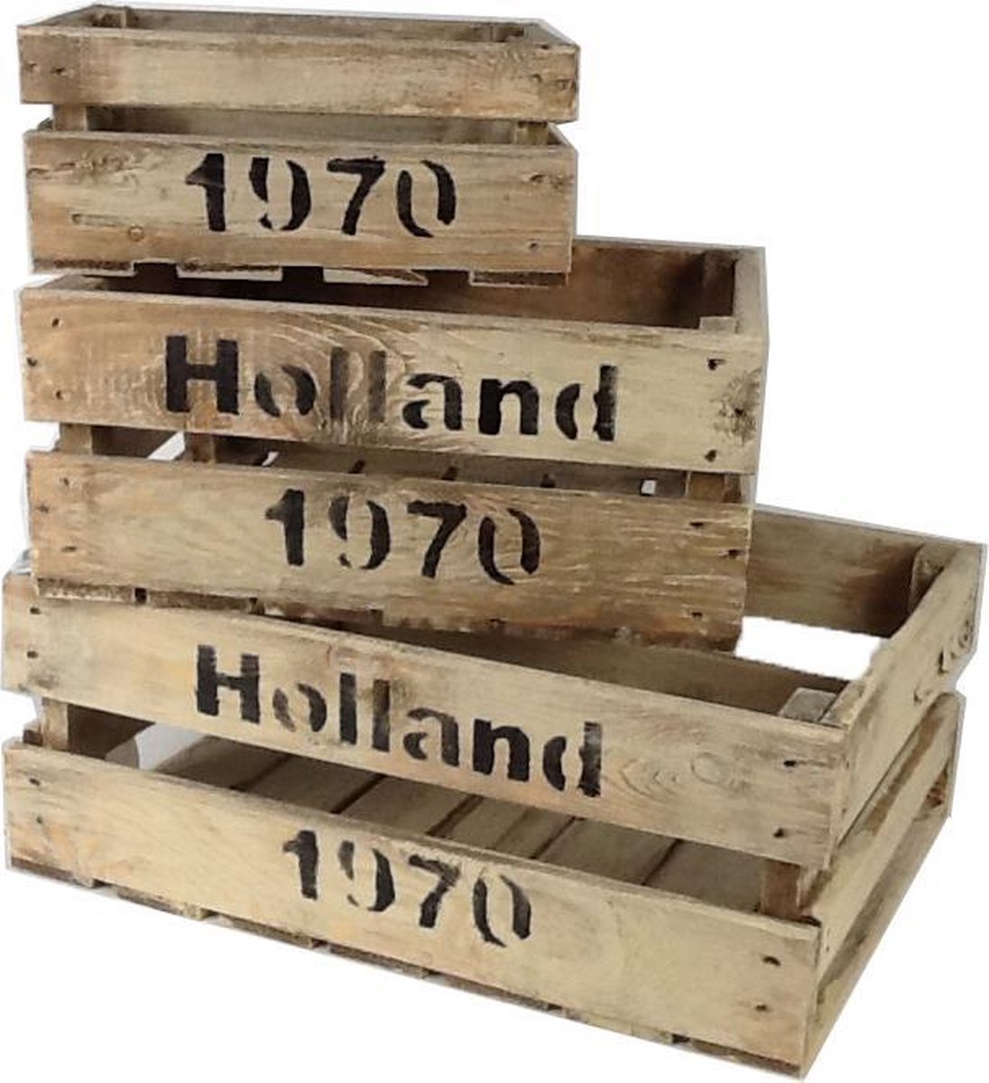 Fruitkist old look "HOLLAND 1970" 3 delig