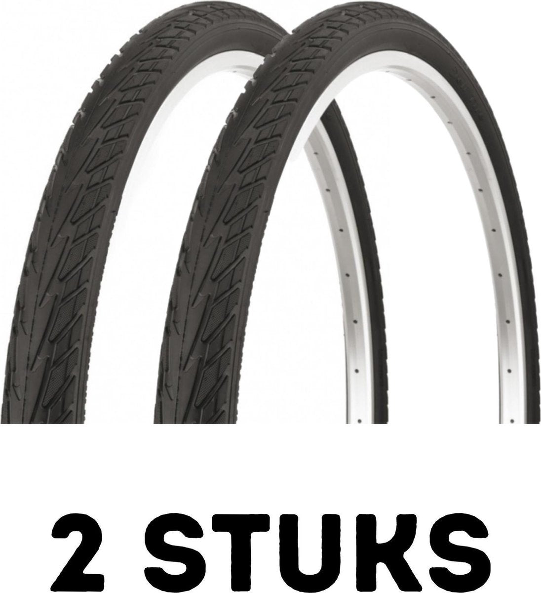 Fietsband - Buitenband - Set van 2 - Base 28 x 1 5/8 x 1 3/8 (37-622)
