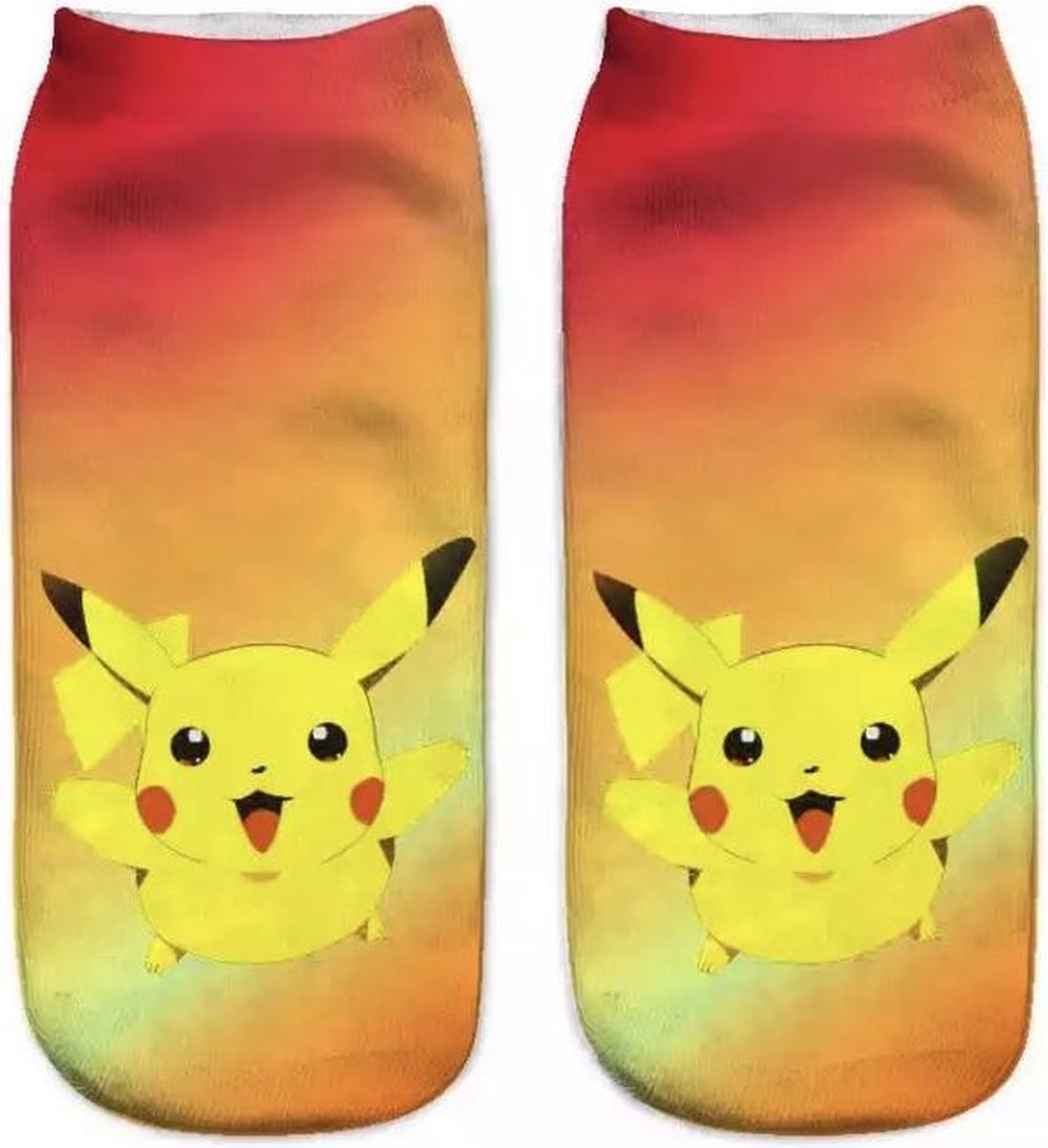 Pokemon enkelsokken Pikachu Unisex Enkelsokken Maat 36-41