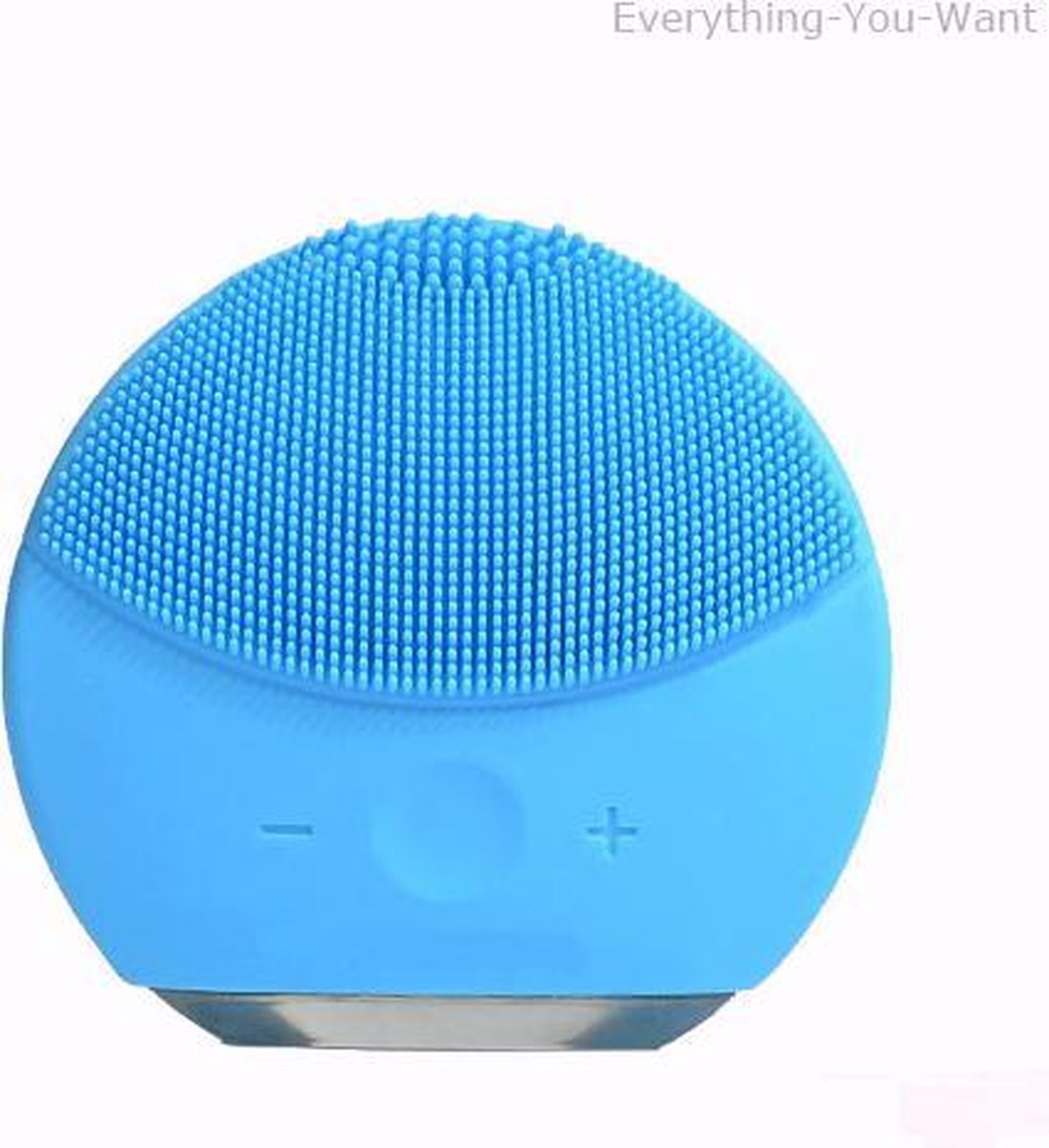 Gezichtsborstel – Gezichtsreiniger elektrisch - Gezichtsborstel elektrisch - Face brush – Face cleaner – Gezichtsborstel siliconen - Gezichtsreinigingsborstel – Gezichtsreiniging – Elektrische gezichtsborstel – lichtblauw
