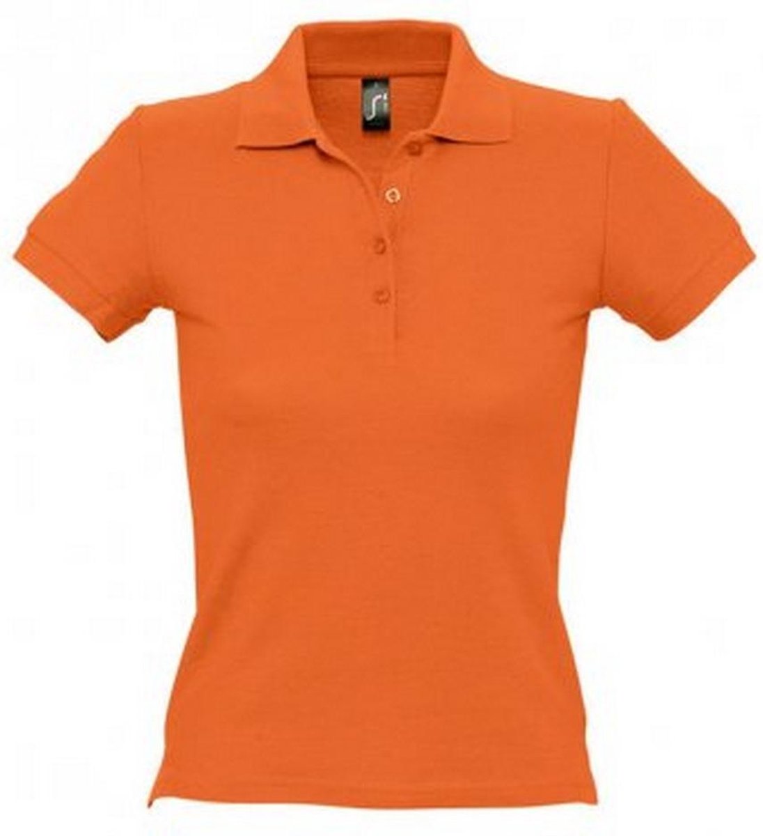 SOLS Vrouwen/dames Mensen Pique Korte Mouw Katoenen Poloshirt (Oranje)