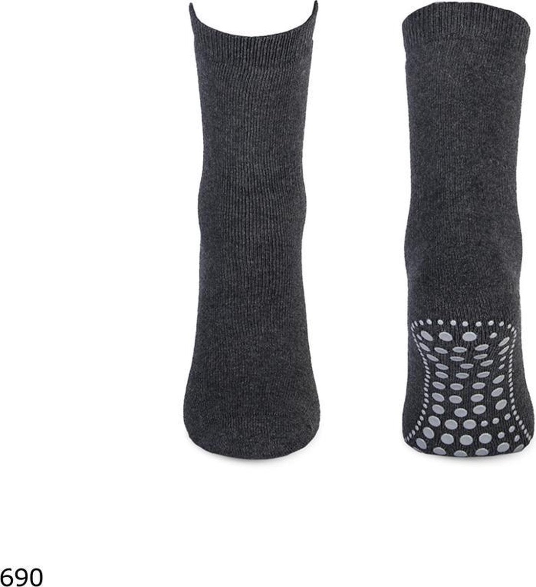 Antislip huis sokken Antraciet 31-34