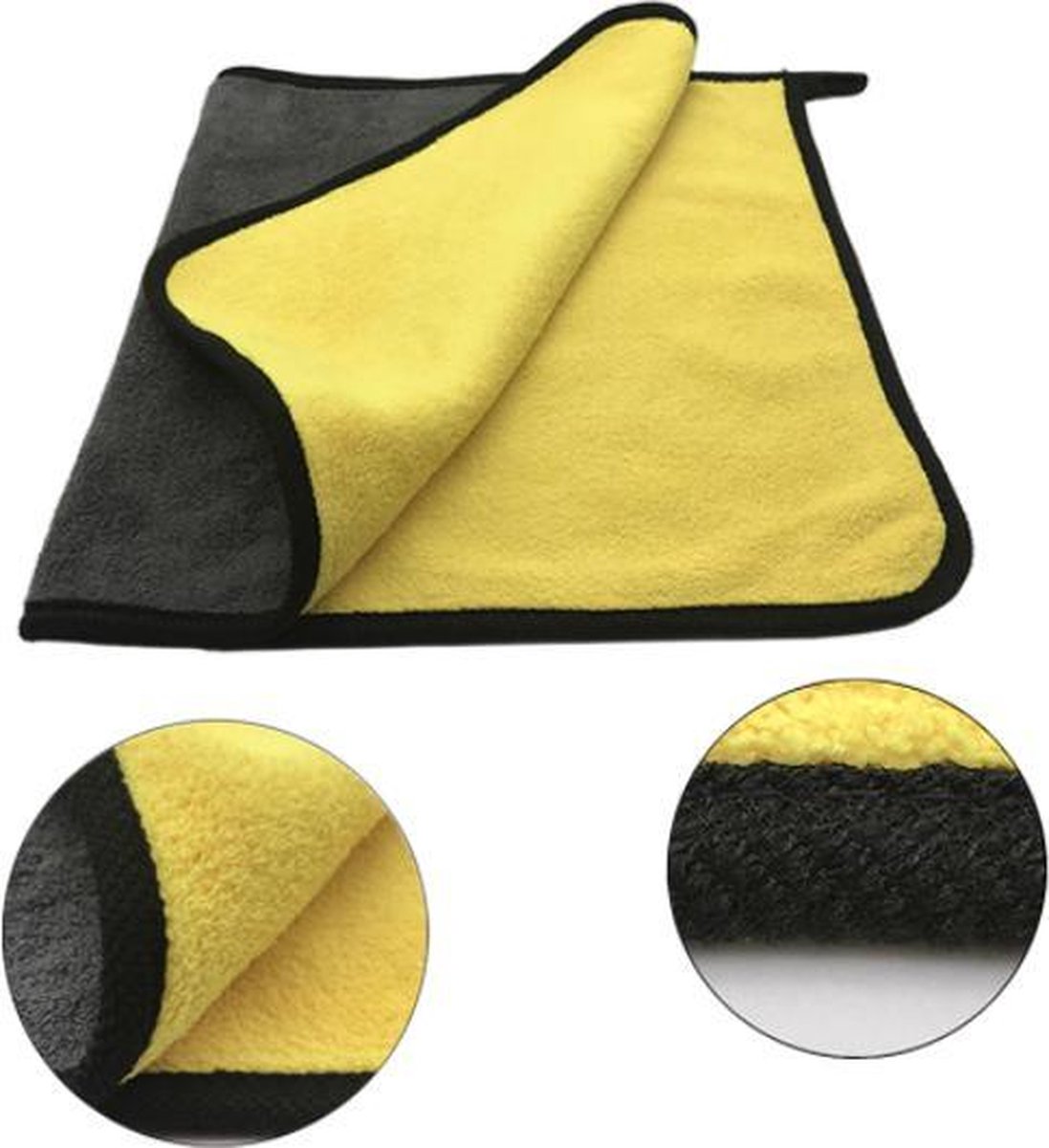 FSW-Products - 1 Stuk - Luxe Poetsdoek - Microfiber Auto Poetsdoek - Schoonmaak Doek - Stofdoek - Autodoek - Krasvrij - 30x30cm - Schoonmaakdoeken - Droogdoek - Sterk Materiaal