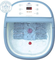 Lifeproducts Massage Voetenbad met Eeltverwijderaar - Instelbare Warmte tot 48°C - Bubbelstraal - Reinigend Infrarood licht - Automatische Voetmassage - Voetbad met Massage - 9 Liter