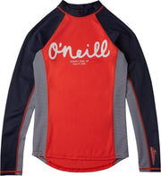 O'Neill - UV Zwemshirt voor meisjes - Longsleeve - Skins - Koraalrood - maat 126-134cm