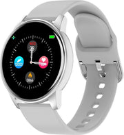 Stappenteller Wit - Smartwatch Wit - Rond Sporthorloge - Ronde Stappenteller - Stappenteller voor Heren - Smartwatch voor Dames - Meetapparatuur -  Hartslagmeter - Saturatiemeter - Wit Horloge