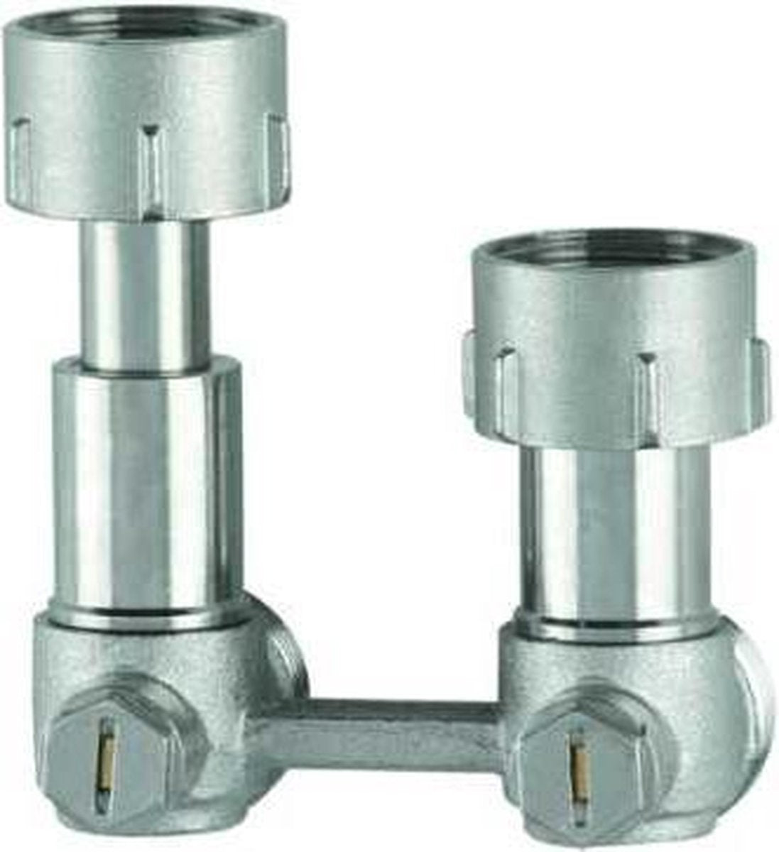 VSH Exclusief 2-pijps h-onderblok 1/2 bi. 3/4 bi. x euroconus haaks