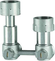 VSH Exclusief 2-pijps h-onderblok 1/2 bi. 3/4 bi. x euroconus haaks