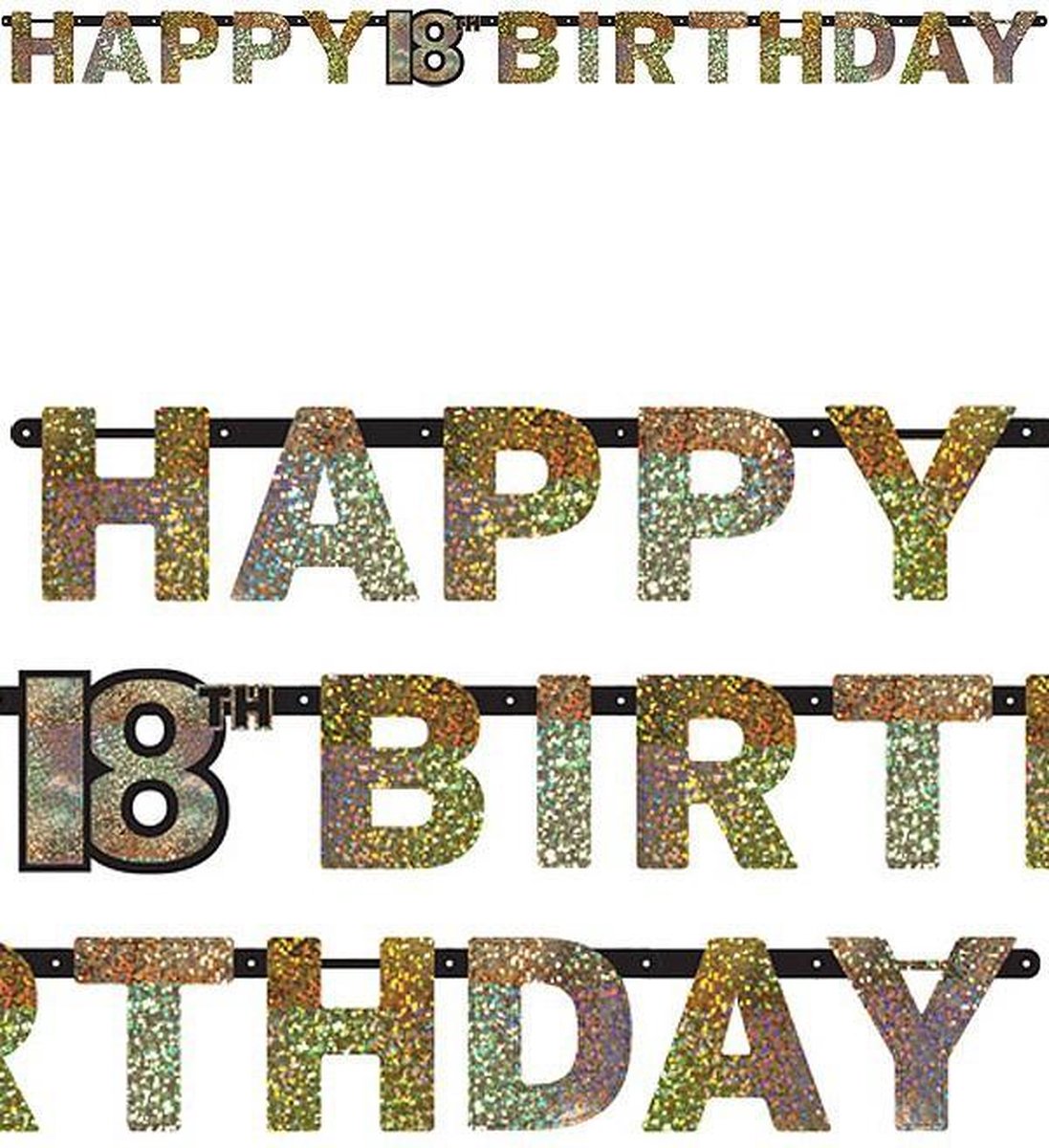 Letter Banner HAPPY 18 BIRTHDAY 2.13 m