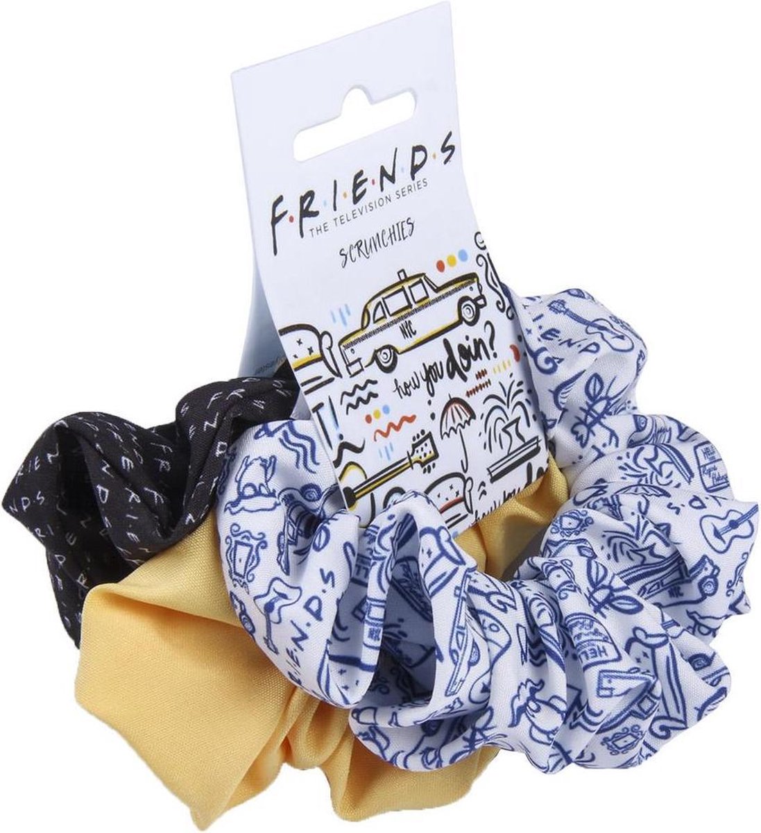 Friends Haar Accessoires Scrunchies 3 stuks
