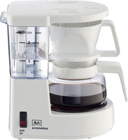 Koffiezetapparaat - 2 kopjes - wit filter koffiezetter 2kops melitta - 20cm hoog - 500w