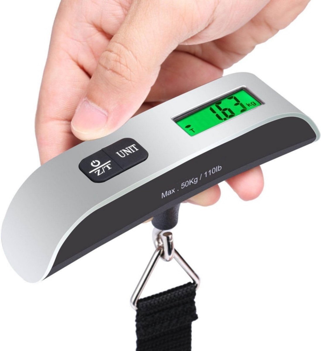 HMerch™ Digitale Kofferweegschaal - Bagageweegschaal - Hangweegschaal - Kofferweger - 50 kg - Reizen