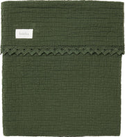 Koeka Wiegdeken lace Elba - thyme 75x100cm