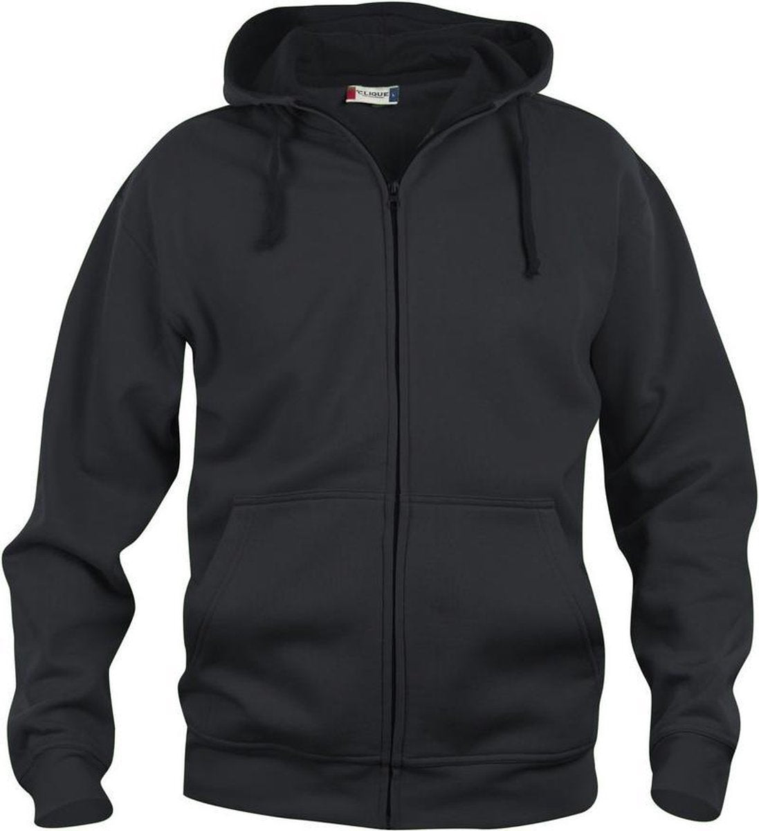 Clique Basic hoody full zip Zwart maat XL