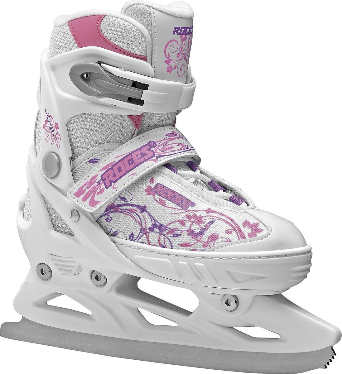 Roces Schaatsen - Maat 34-37 - Unisex - wit/roze/paars