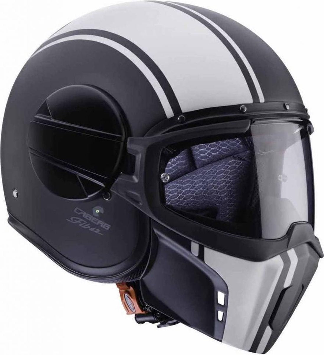 Caberg Ghost Legend Helm Zwart Wit